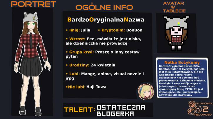 BardzoOryginalnaNazwa ale w stylu dangnanronpy